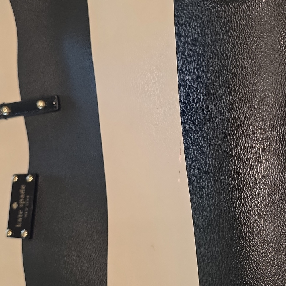 Kate Spade Black and White Striped Tote Bag - Picture 12 of 16